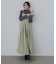 （選べるネック）チュールレイヤードリブニット