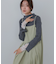 （選べるネック）チュールレイヤードリブニット