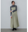 （選べるネック）チュールレイヤードリブニット