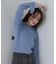 （選べるネック）チュールレイヤードリブニット