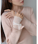 （選べるネック）チュールレイヤードリブニット