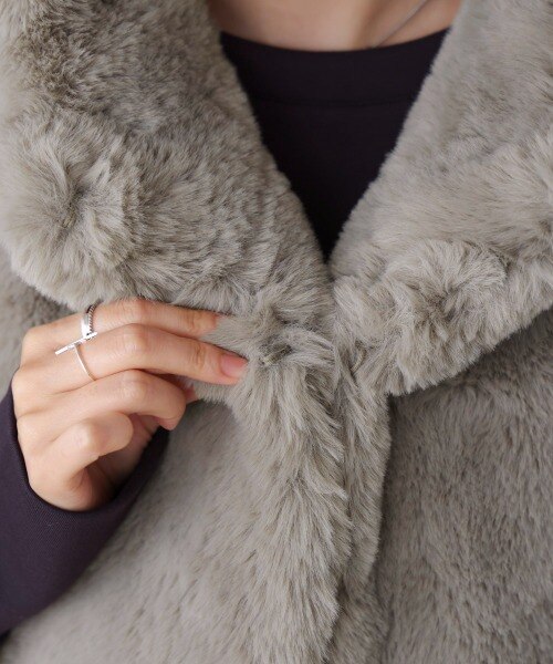 異素材MIXダウンファーベスト｜ブージュルードの通販｜&mall