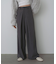 【選べるサイズ展開】フロントワイドタックネップ入ワイドパンツ