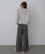 【選べるサイズ展開】フロントワイドタックネップ入ワイドパンツ