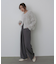 【選べるサイズ展開】フロントワイドタックネップ入ワイドパンツ
