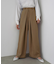 【選べるサイズ展開】フロントワイドタックネップ入ワイドパンツ
