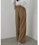 【選べるサイズ展開】フロントワイドタックネップ入ワイドパンツ