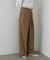 【選べるサイズ展開】フロントワイドタックネップ入ワイドパンツ
