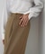 【選べるサイズ展開】フロントワイドタックネップ入ワイドパンツ