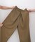【選べるサイズ展開】フロントワイドタックネップ入ワイドパンツ