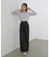 【選べるサイズ展開】フロントワイドタックネップ入ワイドパンツ