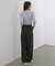 【選べるサイズ展開】フロントワイドタックネップ入ワイドパンツ