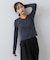 くるみボタンポロニット