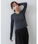 くるみボタンポロニット