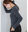 くるみボタンポロニット