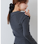 くるみボタンポロニット