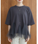 裾チュール五分袖チュニック
