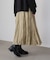 ワッシャーマットサテンスカート