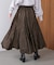 ワッシャーマットサテンスカート