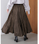 ワッシャーマットサテンスカート