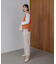 ダブルフェイスフェザースリットベスト