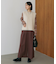 ダブルフェイスフェザースリットベスト