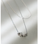センターメタルループショートネックレス