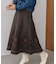 柄ニットスカート