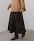 柄ニットスカート