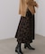 柄ニットスカート