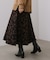 柄ニットスカート