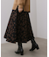 柄ニットスカート