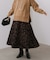 柄ニットスカート
