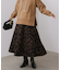柄ニットスカート