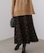 柄ニットスカート
