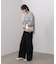 起毛レースワイドパンツ