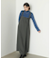 ラップアクセントボタンワンピース