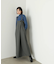 ラップアクセントボタンワンピース