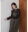 ラップアクセントボタンワンピース