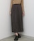スウェードロングスカート