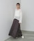 スウェードロングスカート