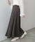 スウェードロングスカート
