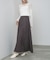 スウェードロングスカート