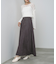 スウェードロングスカート