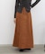 スウェードロングスカート
