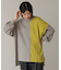 【WEB限定】もち軽配色ニットチュニック