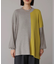【WEB限定】もち軽配色ニットチュニック