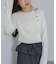 【Bab】ショルダースリットニットトップス