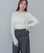 【Bab】ショルダースリットニットトップス