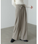 【Bab】ウエストフラップ釦ワイドタックパンツ